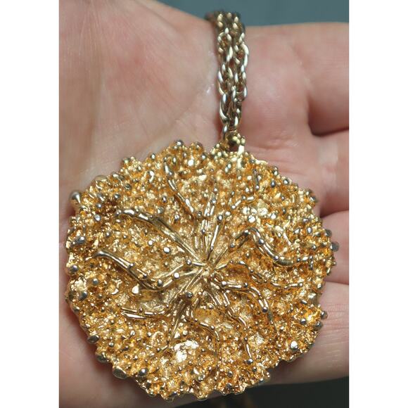 Vintage Sascha Brastoff Modernist Sea Flower Necklace Earrings Set Sascha B - Picture 4 of 10